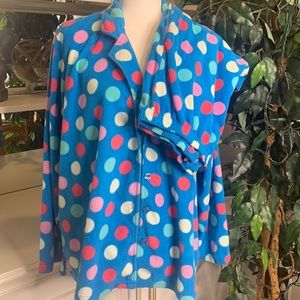 EUC Pink Brand Blue/Pink Fleece 2Pc Pajama Set, 1X